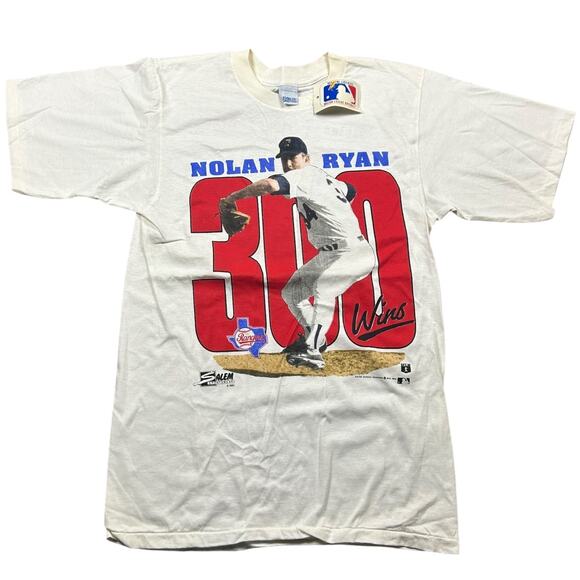 Texas Rangers 1990 Nolan Ryan 300 Wins Deadstock NWT T-shirt - Picture 1 of 6
